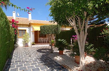 Front view of Spanish Villa